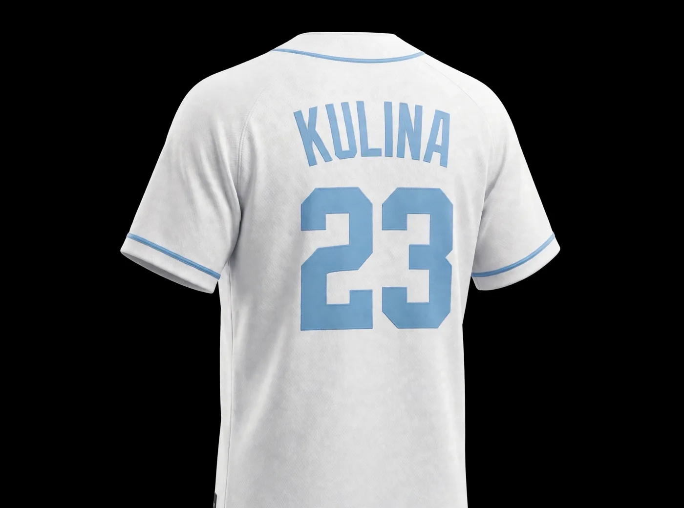Away jersey, back, with name and number