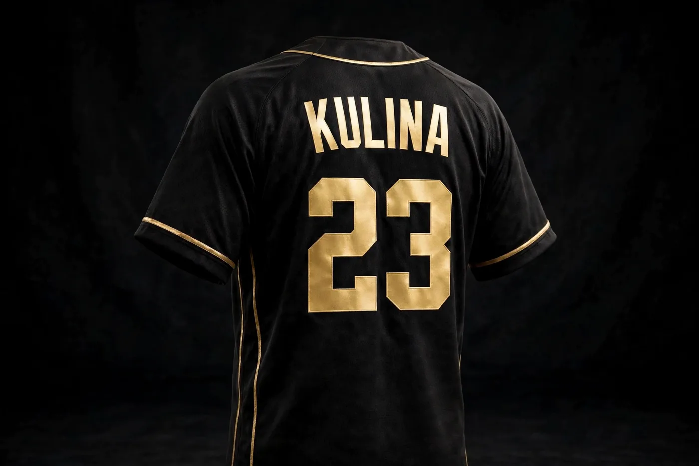 Home jersey, back, with name and number